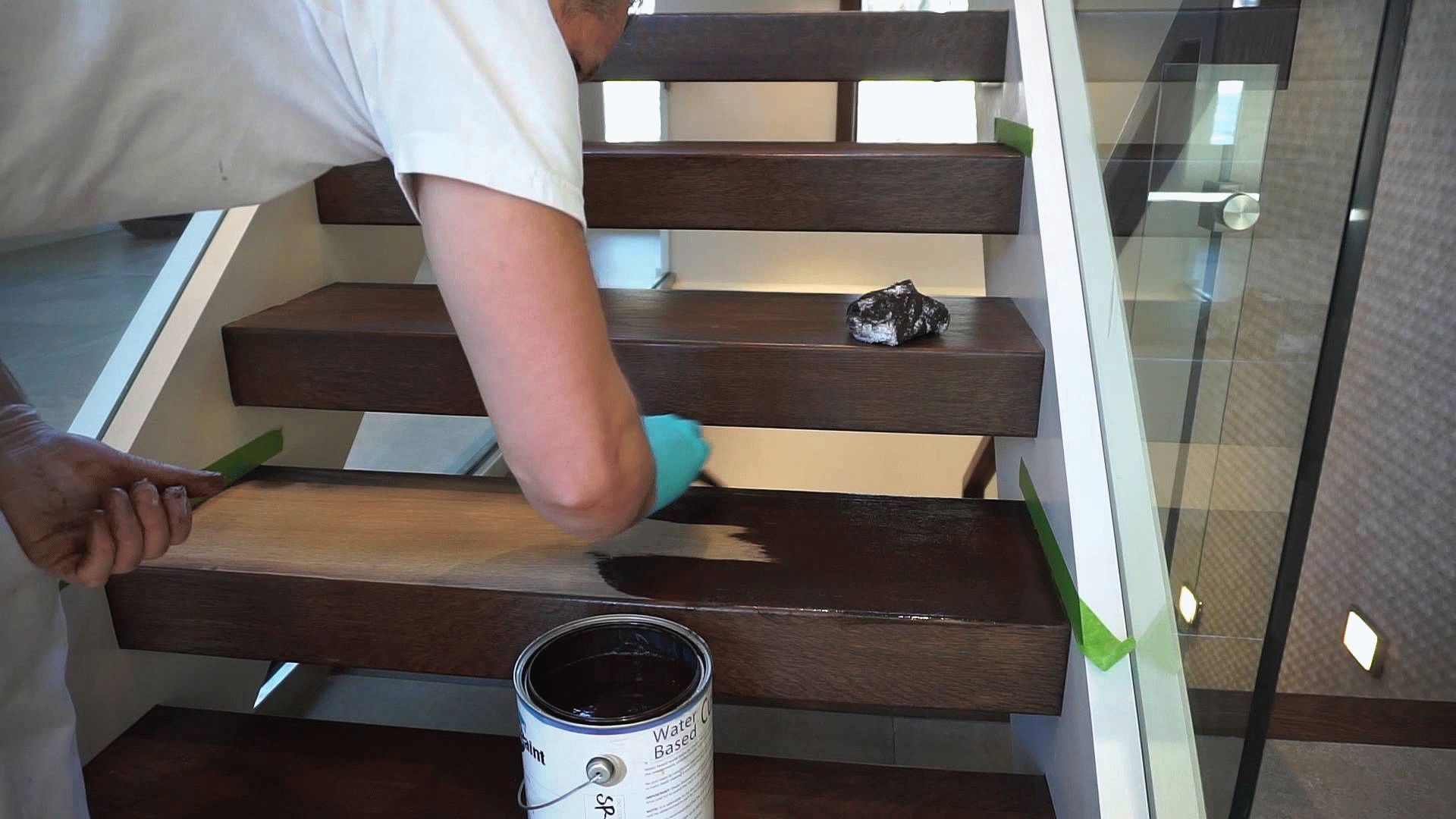 Покраска лестницы, как покрасить лестницу в доме ➤ Ролакс™