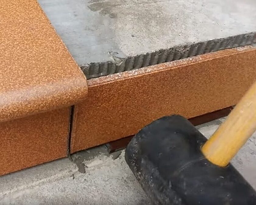 Cадовая лестница из бетона