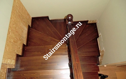 Лестница из лиственницы №157