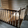 Деревянная лестница из дуба и сосны №107