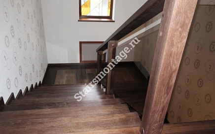 Отделка бетонной лестницы № 145