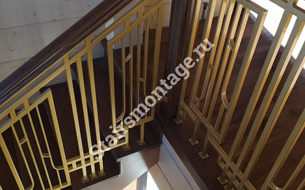 Лестница из дуба № 147