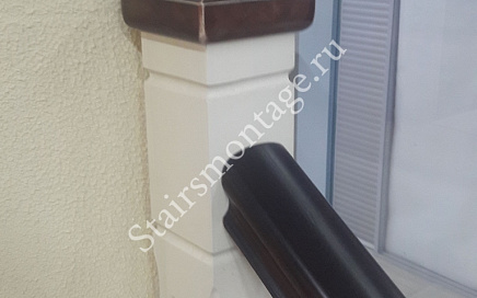 Отделка бетонной лестницы в КП Лосиный Парк