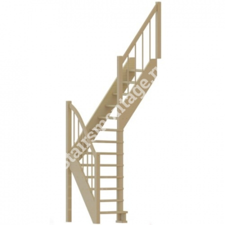 Лестница Г-образная ЛС-91м+2, из сосны