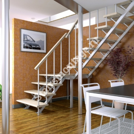 Лестница Г-образная ЛЕС - 05 - 3 из хвойных пород дерева