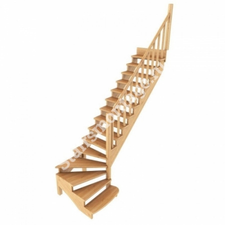 Лестница Г-образная К-001м/8 из сосны