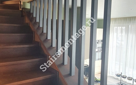 Отделка бетонной лестницы № 148