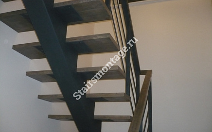 Лестница на металлическом монокосоуре