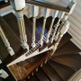 Деревянная лестница из дуба и сосны №107