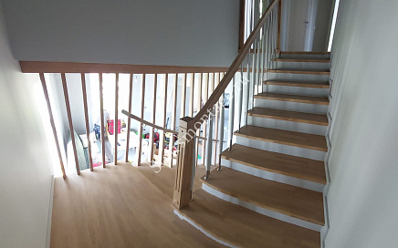 Отделка бетонной лестницы в Ступино