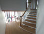 Лестница из бетона с отделкой и поворотом на 180 градусов № 199