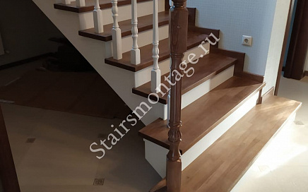 Отделка бетонной лестницы в п. Снегири