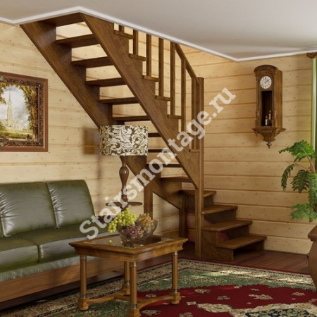 Лестница Г-образная К-001м/3 из сосны Лестница Г-образная К-001м/3 из сосны