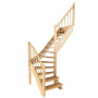 Лестница Г-образная ЛС-09м/2 из сосны