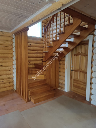 Лестница березы и сосны без сучков № 223