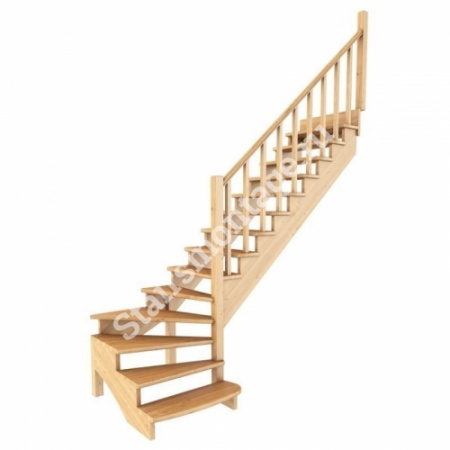 Лестница Г-образная К-001м/7 из сосны