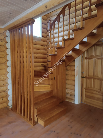 Лестница березы и сосны без сучков № 223