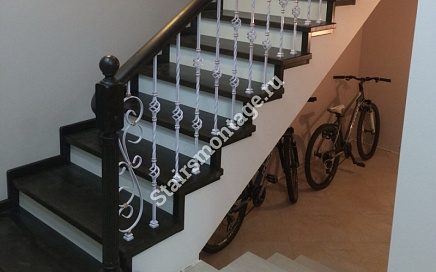 Отделка бетонной лестницы № 162 Отделка бетонной лестницы № 162