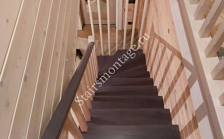 Деревянная лестница в Сходне