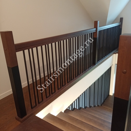 Лестница с поворотом на 180 градусов через площадку № 180