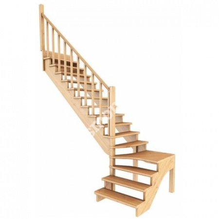 Лестница Г-образная К-031м/3 из сосны