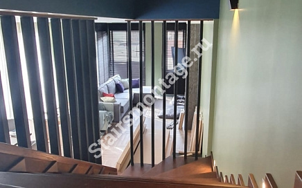 Отделка бетонной лестницы № 148