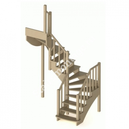 Лестница П-образная К-009м/2 из сосны