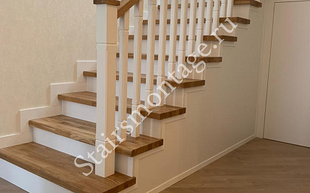 Отделка бетонной лестницы