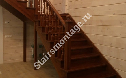 Лестница из дуба № 144