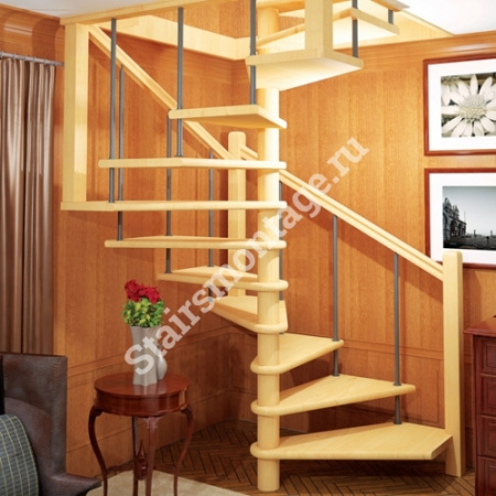 Лестница винтовая № 134 ЛЕС - 10 из хвойных пород дерева Лестница винтовая № 134 ЛЕС - 10 из хвойных пород дерева