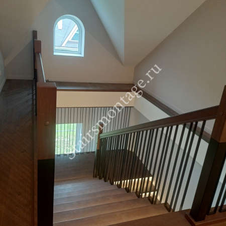 Лестница с поворотом на 180 градусов через площадку № 180