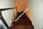 Деревянная лестница с забежными ступенями № 198
