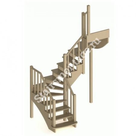 Лестница П-образная К-009м/2 из сосны