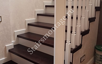 Отделка бетонной лестницы в КП Лосиный Парк
