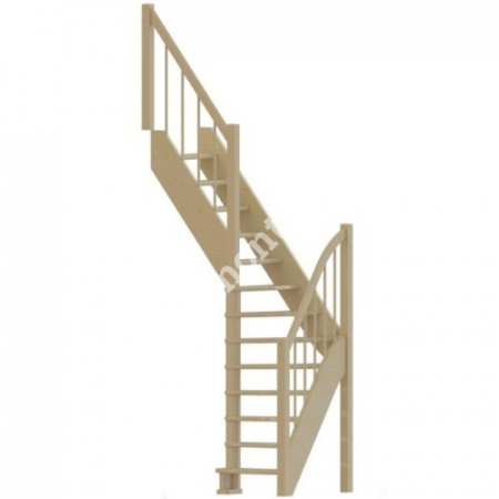 Лестница Г-образная ЛС-91м+2, из сосны