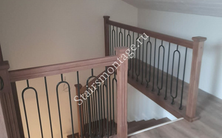 Отделка металлической лестницы в Кутузово Клаб