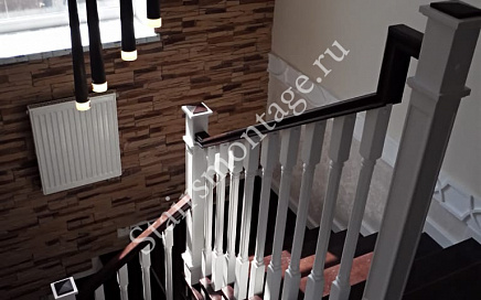 Отделка бетонной лестницы в КП Лосиный Парк