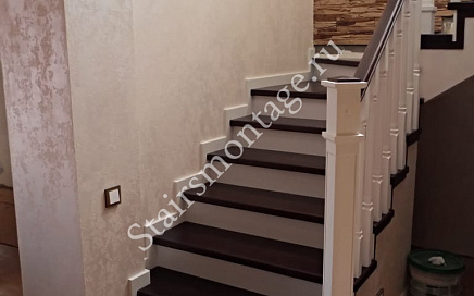 Отделка бетонной лестницы в КП Лосиный Парк