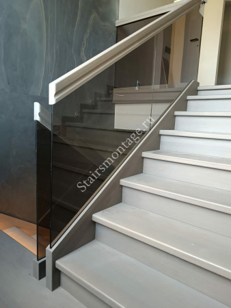 Отделка бетонной лестницы № 217 Отделка бетонной лестницы № 217