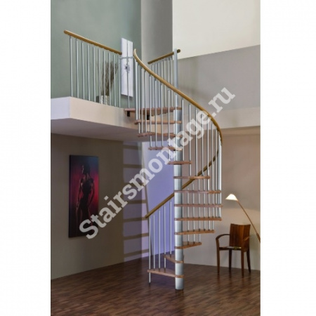 Лестница винтовая № 133 Spiral Decor 120 из березы